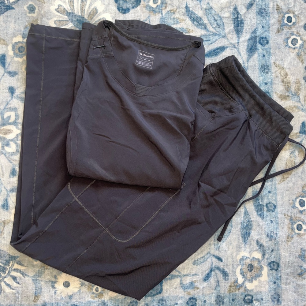 Charcoal Grey Cherokee Infinity Scrub Set